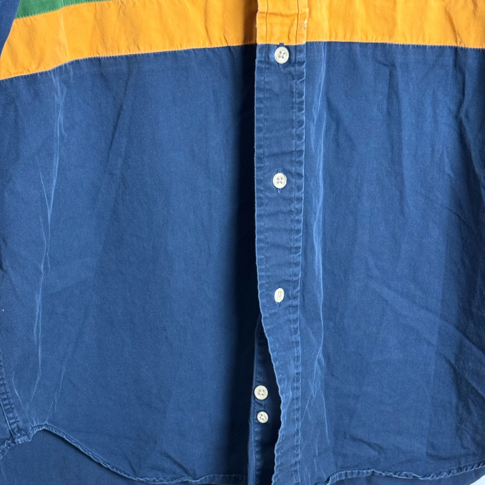 Vintage Tommy Hilfiger Colorblock Button-Down Shirt Men’s Medium - Picture 4 of 10